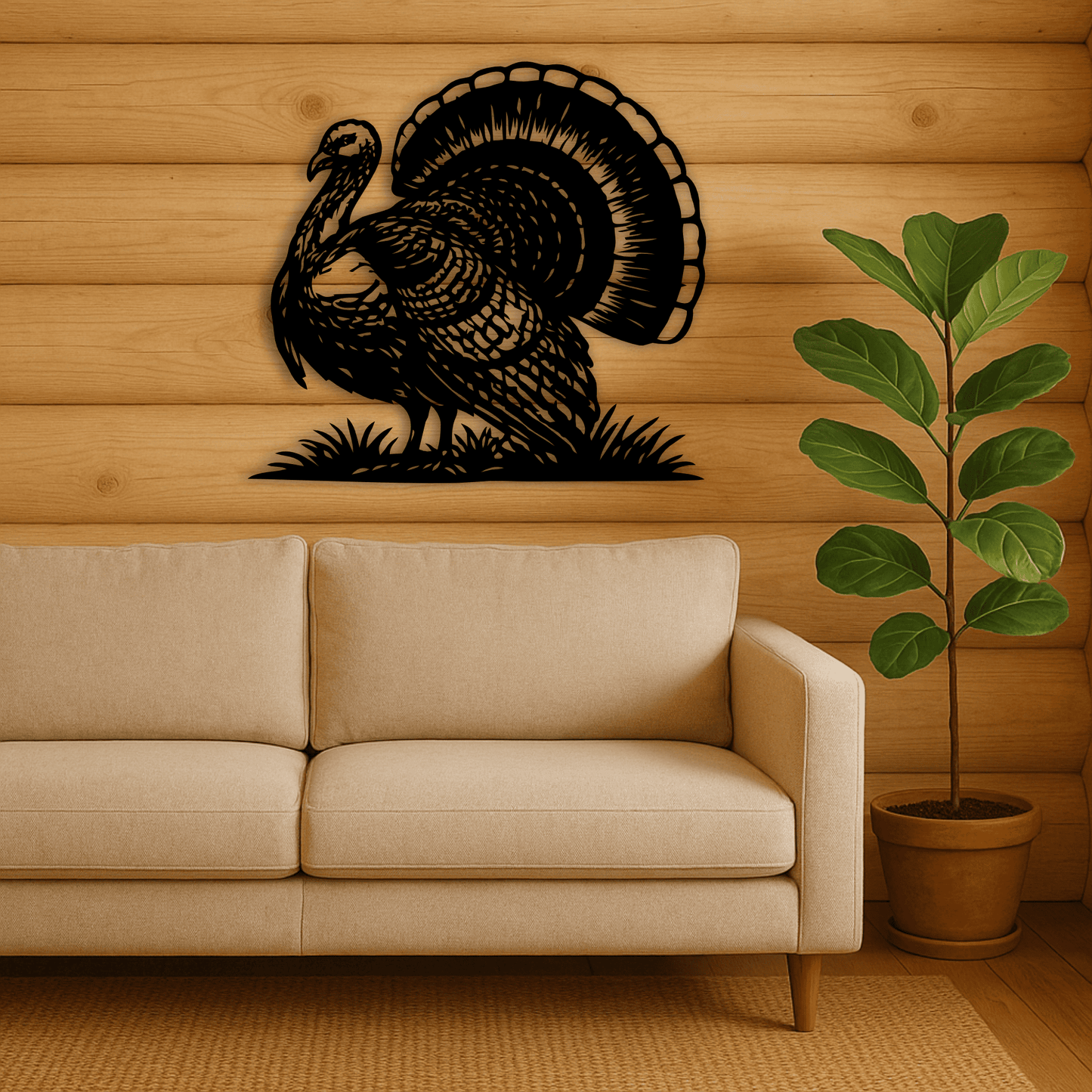 Turkey SVG DXF EPS for CNC plasma cutting and seasonal decor