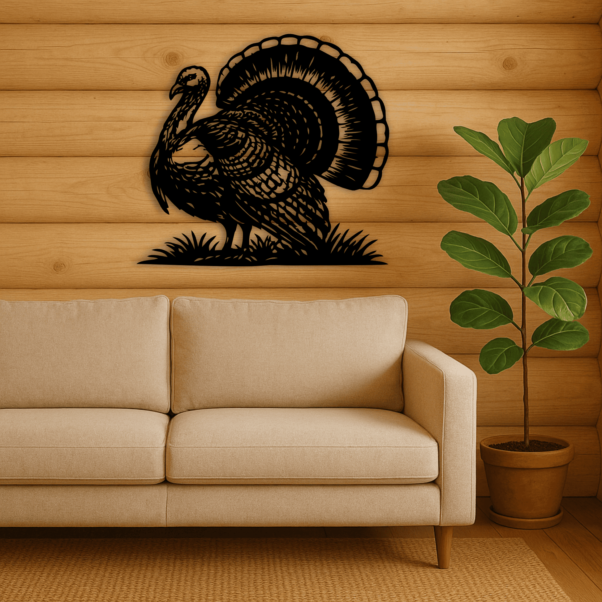 Turkey SVG DXF EPS for CNC plasma cutting and seasonal decor
