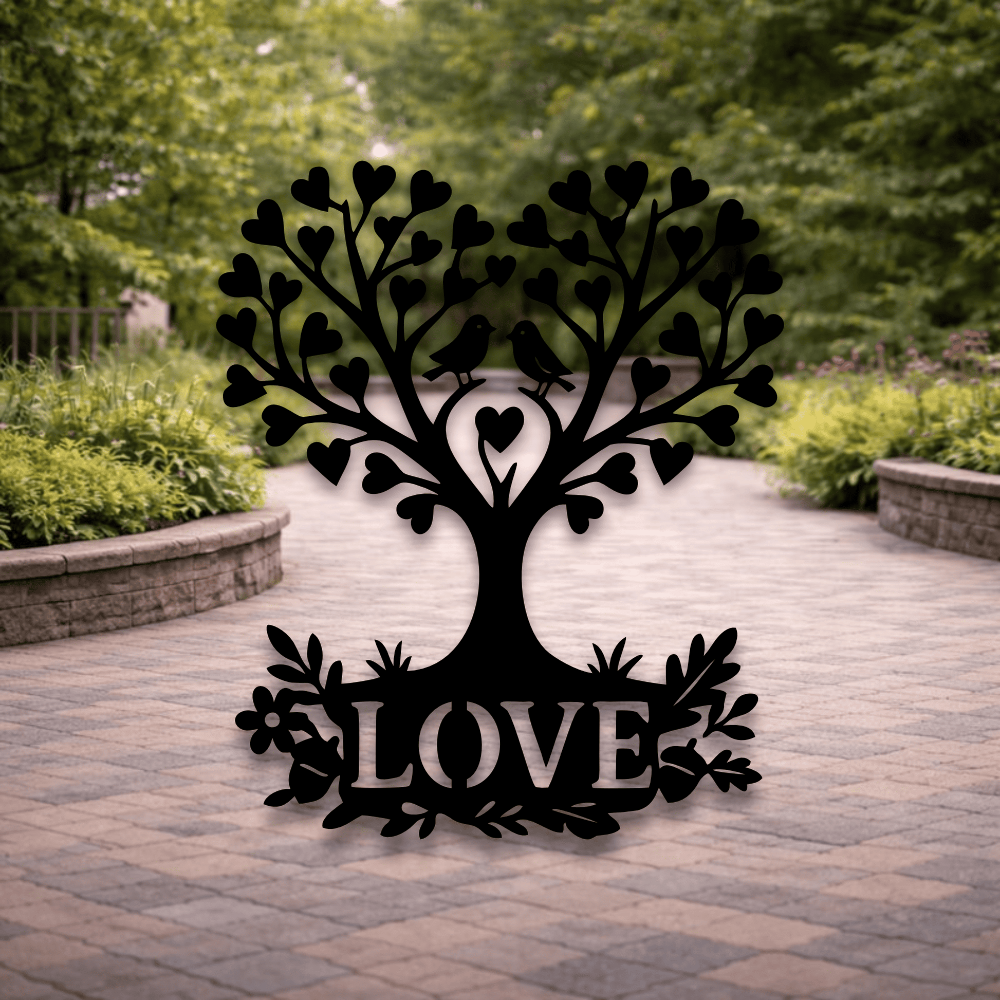 Valentines Day Tree SVG DXF bundle for CNC, plasma cutting and seasonal decor