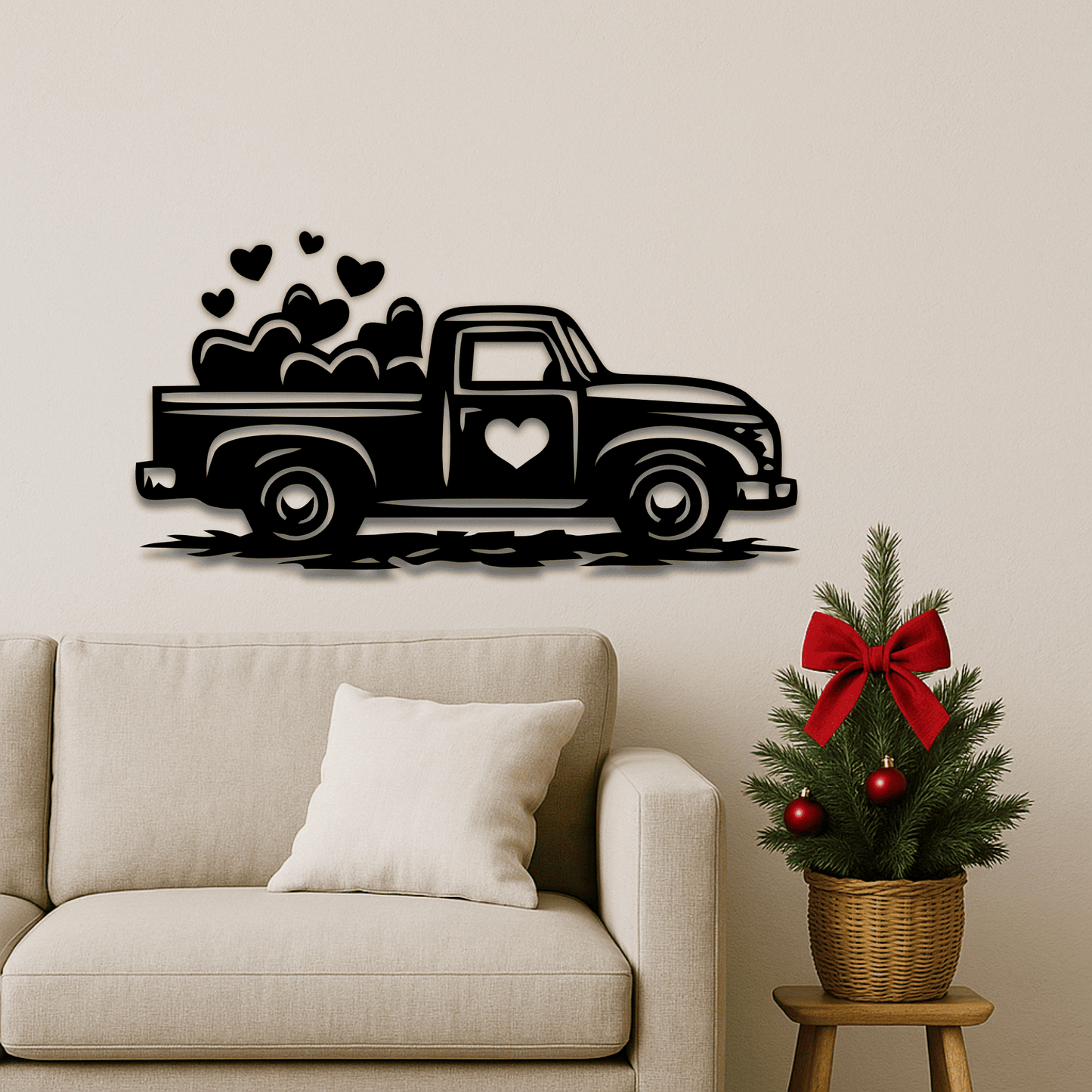 Valentine truck SVG PNG for Silhouette, xTool and sublimation printing