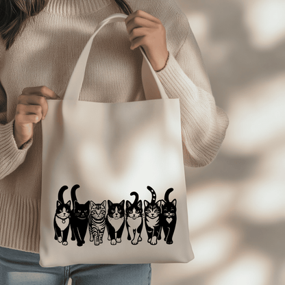 Cat parade design SVG DXF for xTool, Silhouette and laser projects