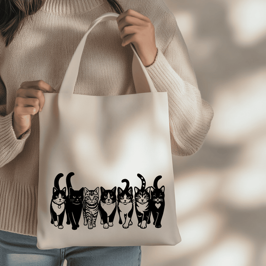 Cat parade design SVG DXF for xTool, Silhouette and laser projects