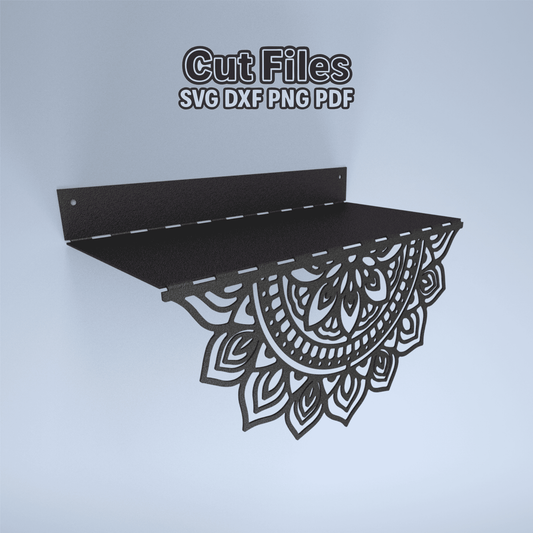 laser cut shelf design svg dxf cnc plasma files