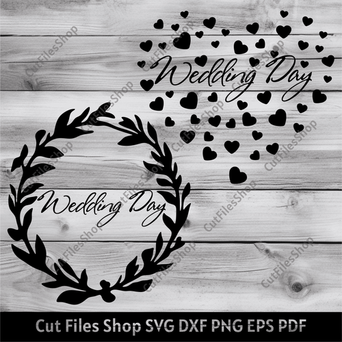 wedding day svg free, wedding cut files free, Cricut wedding projects, wedding vector images, svg for wedding, dxf for laser, cutting files, wedding day svg free, wedding day dxf, wedding day png, wedding card svg, T-shirt designs svg, Vector images for sticker making, heart svg