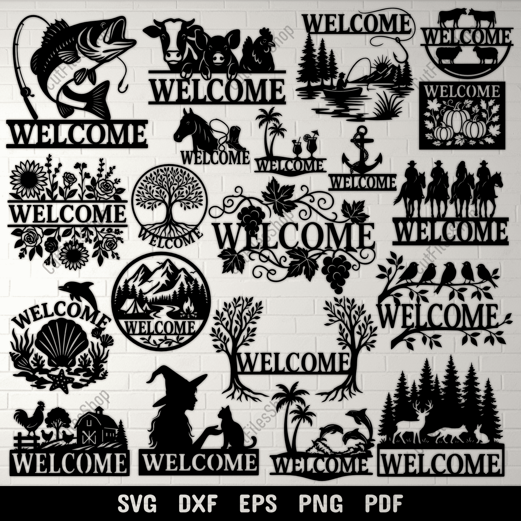 500+ CNC & Cricut SVG DXF EPS Design Bundle | CutFilesShop