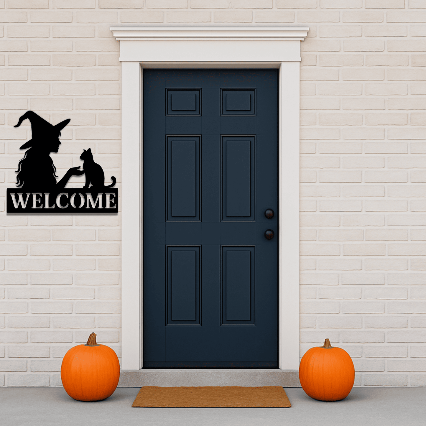 Halloween Witch welcome sign DXF for home decoration projects