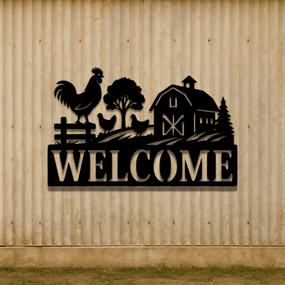 Farm life welcome sign PNG for sublimation