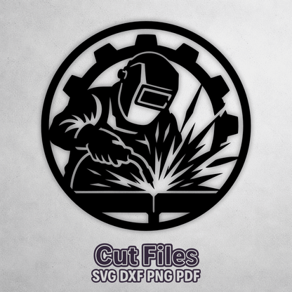 Welding metal wall art for CNC plasma and laser cutting machines.