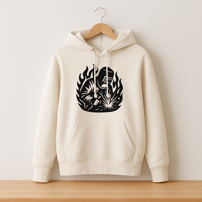 Welder in flames SVG PNG for plasma and sublimation