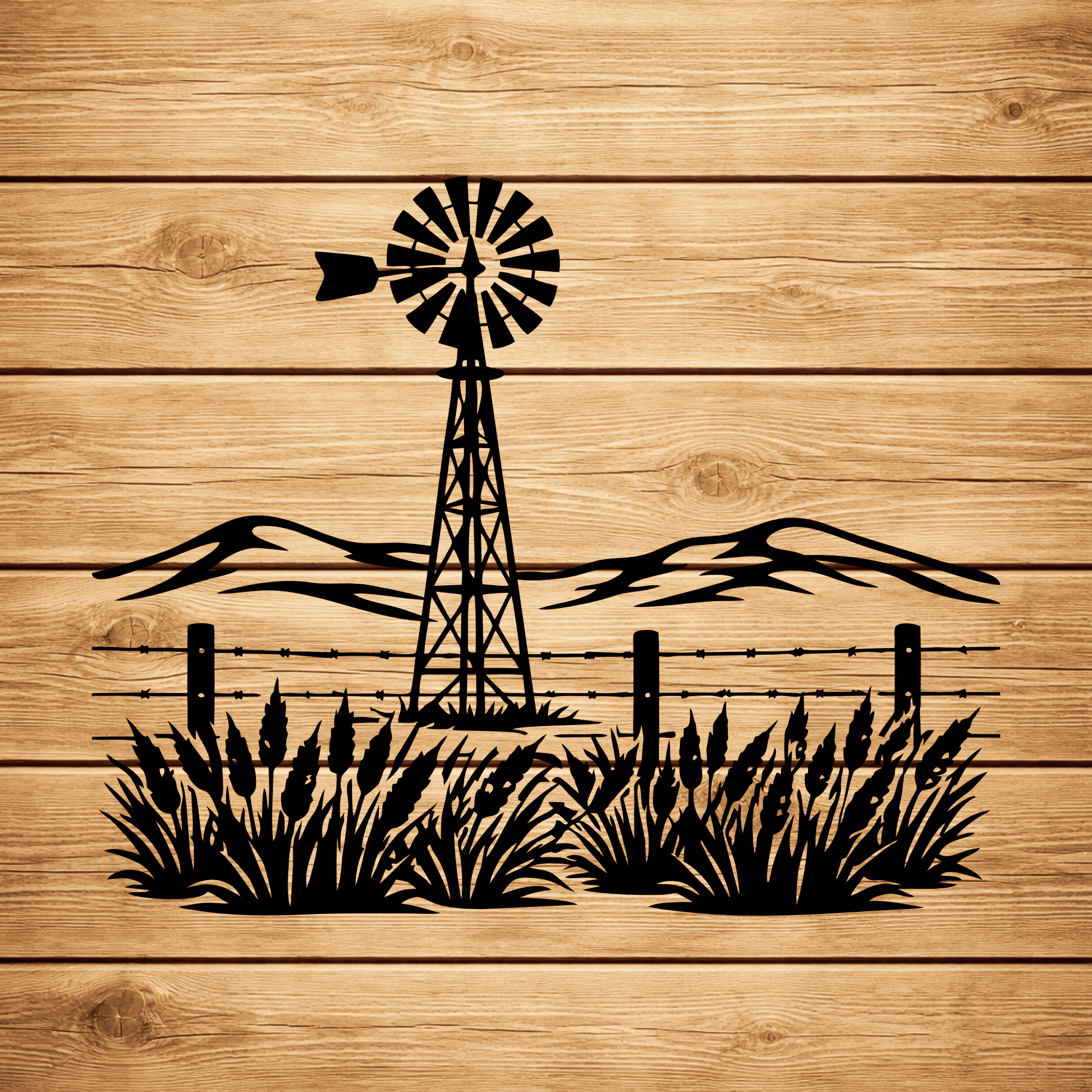 Metal ranch sign laser cut design