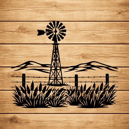 Metal ranch sign laser cut design