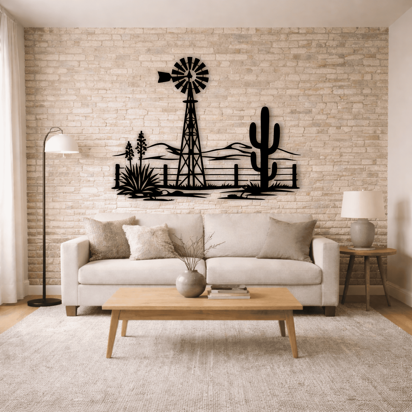 Desert windmill cactus CNC file