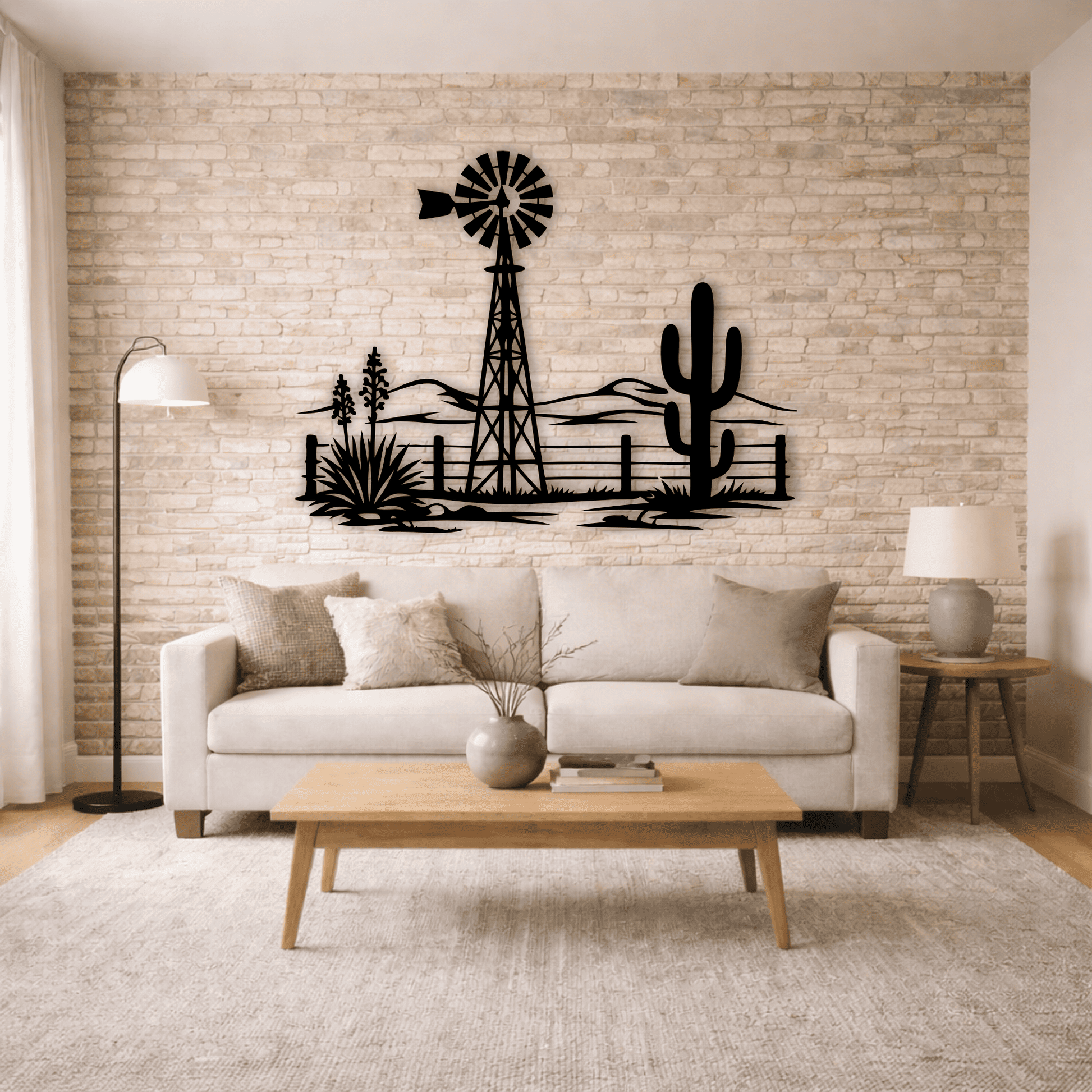 Desert windmill cactus CNC file