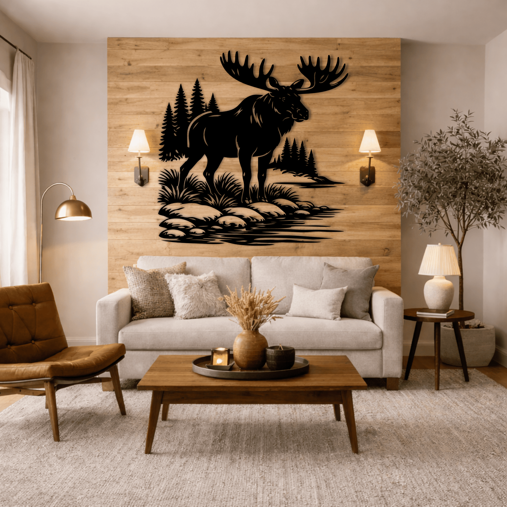 Moose SVG EPS for laser cutting and plasma projects