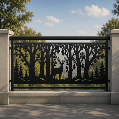 Rustic wildlife panel bundle featuring bears deer moose forests rivers and mountain scenery
