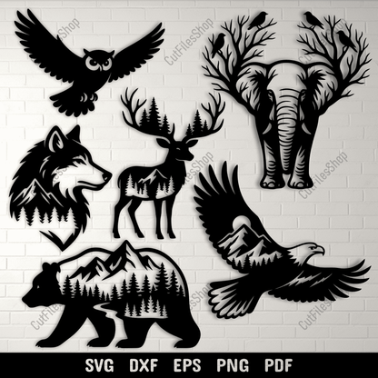 wildlife animal svg collection
