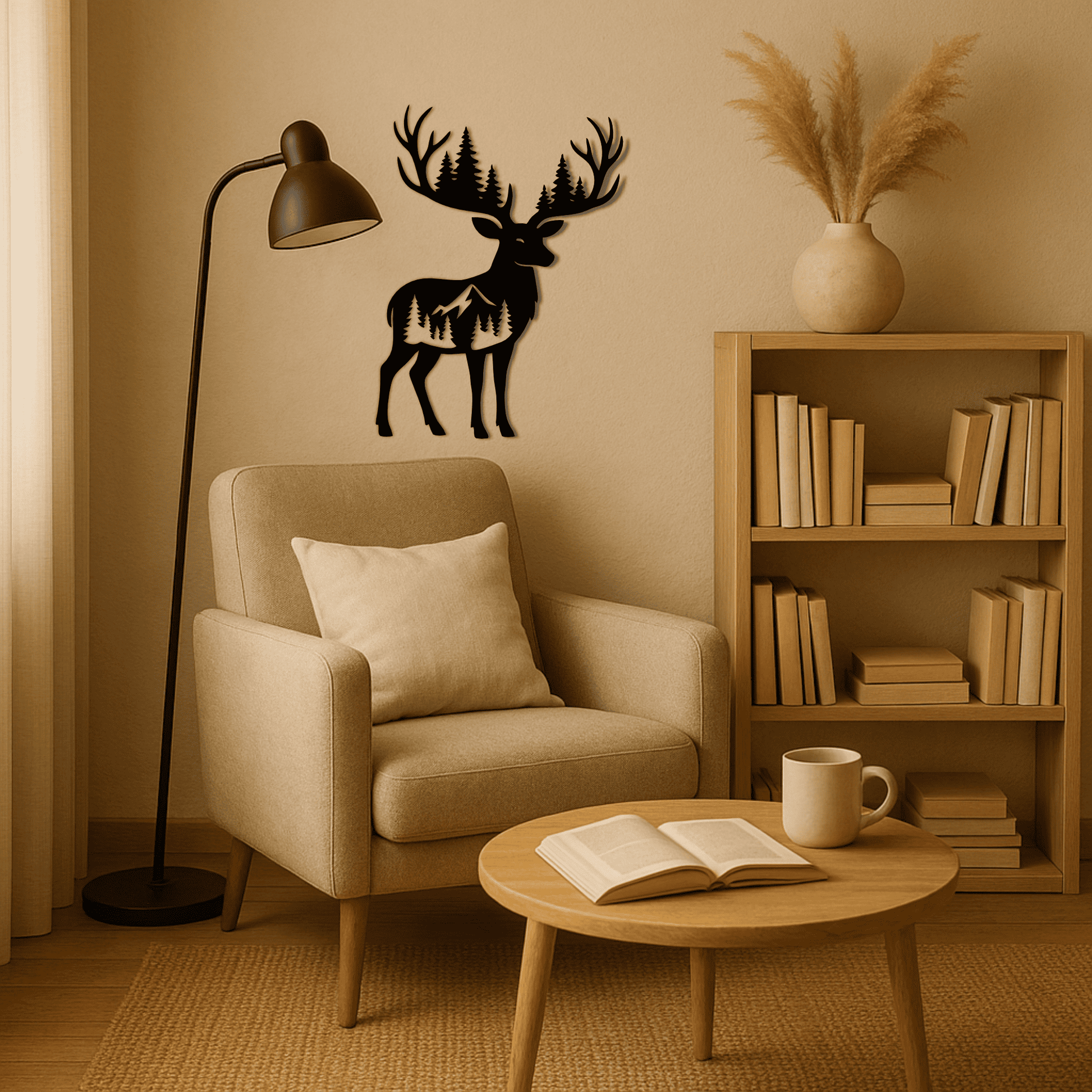 forest deer laser cut file