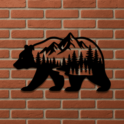 bear mountain silhouette svg