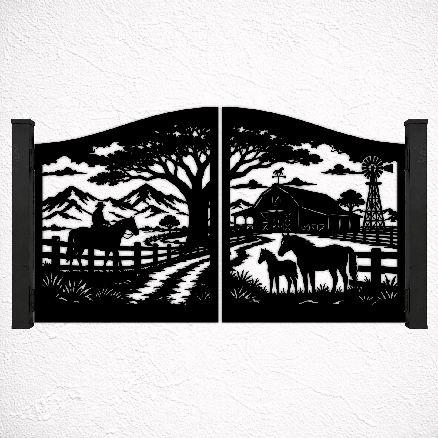 CNC plasma wildlife fence and gate SVG files