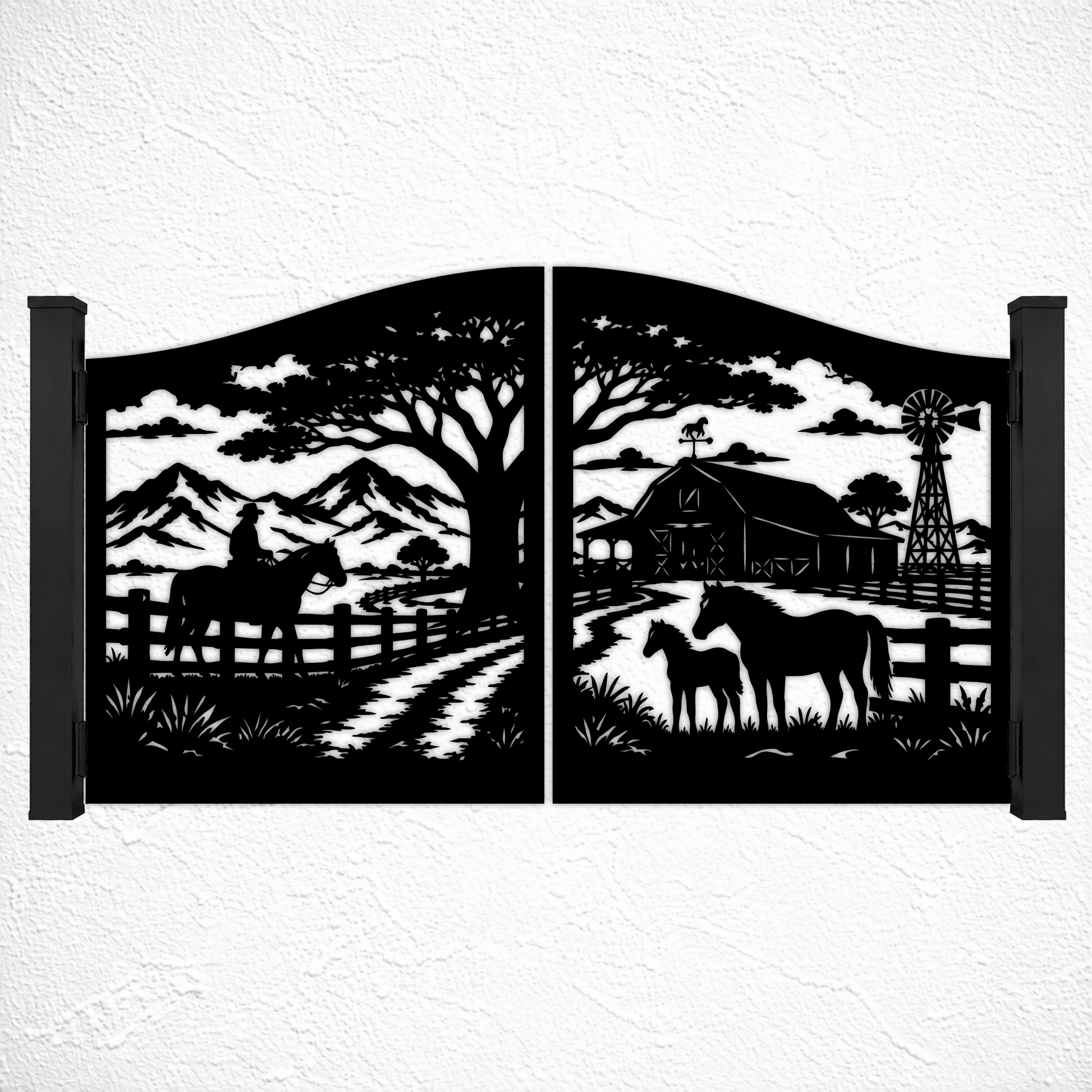 CNC plasma wildlife fence and gate SVG files