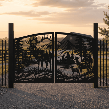 Farm gate design svg for cnc metal cutting