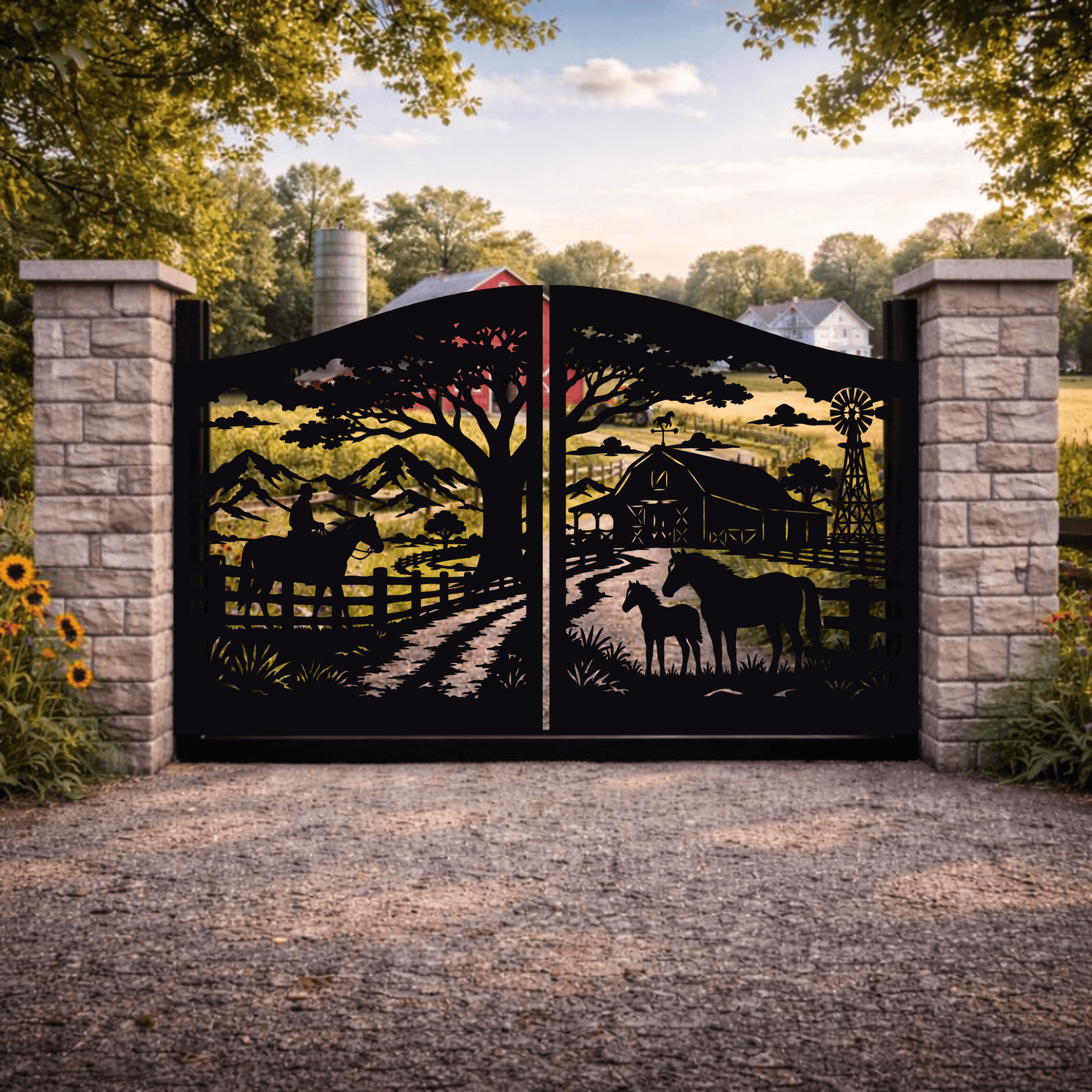 CNC plasma wildlife fence and gate SVG files