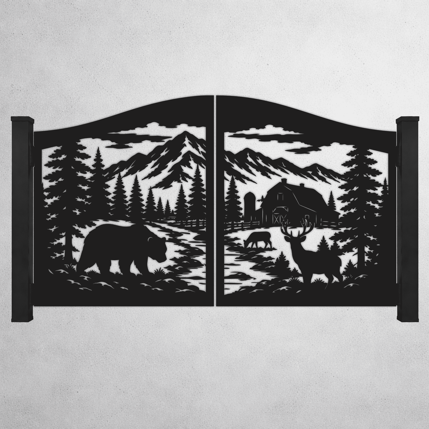 Gate dxf for cnc plasma cutting