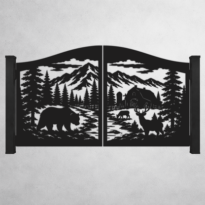 Gate dxf for cnc plasma cutting