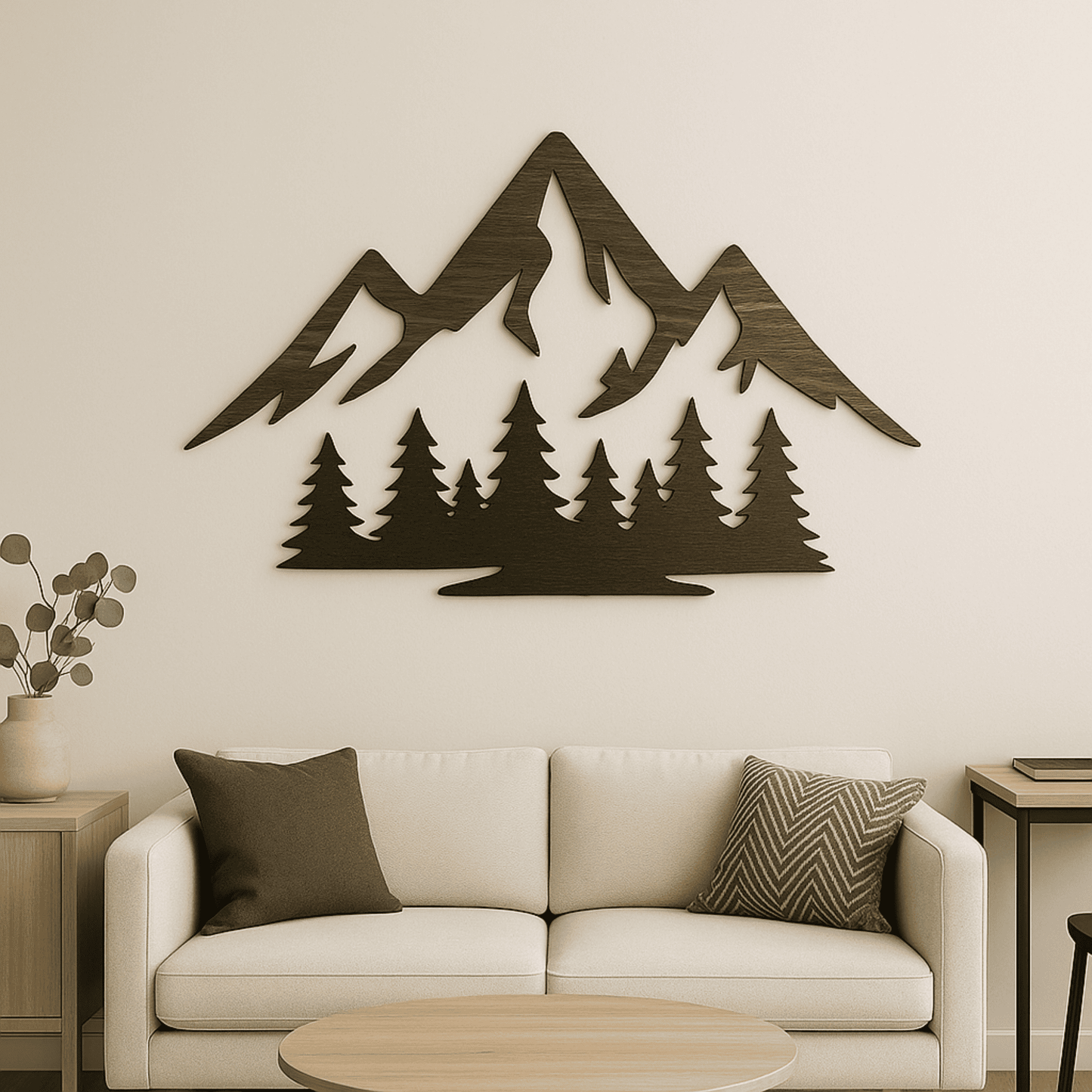 Mountain and forest DXF designs for Cricut Silhouette CNC