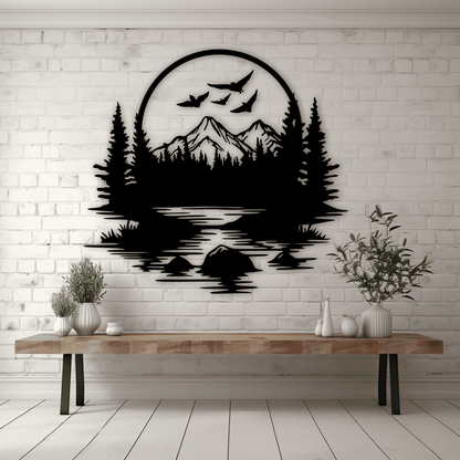 Ducks in Flight SVG for Cricut & Silhouette, Wildlife CNC Cut Files, Sublimation Artwork