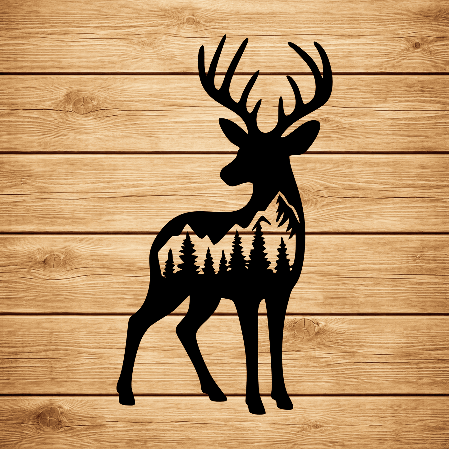 Forest animals DXF files deer bear wolf eagle