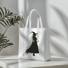 Load image into Gallery viewer, Witch SVG for Halloween, CNC Laser DXF, Cricut &amp; Silhouette Cut Files, Sublimation Bag Design, Premium SVG DXF Download
