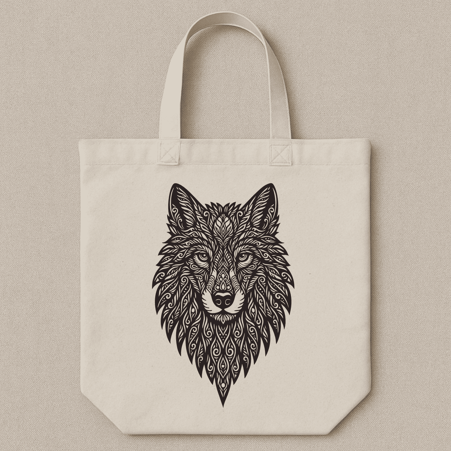 wolf mandala cnc design