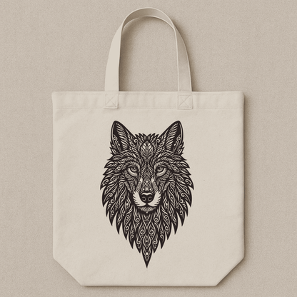 wolf mandala cnc design