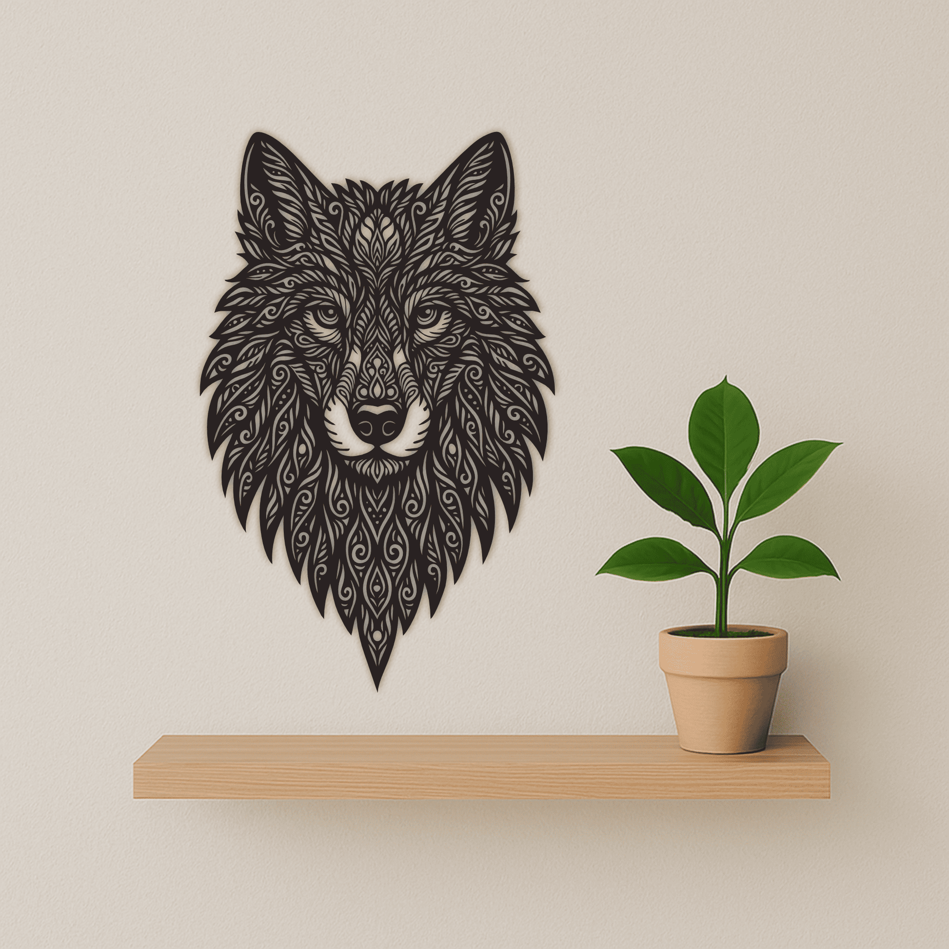 tribal wolf cricut file