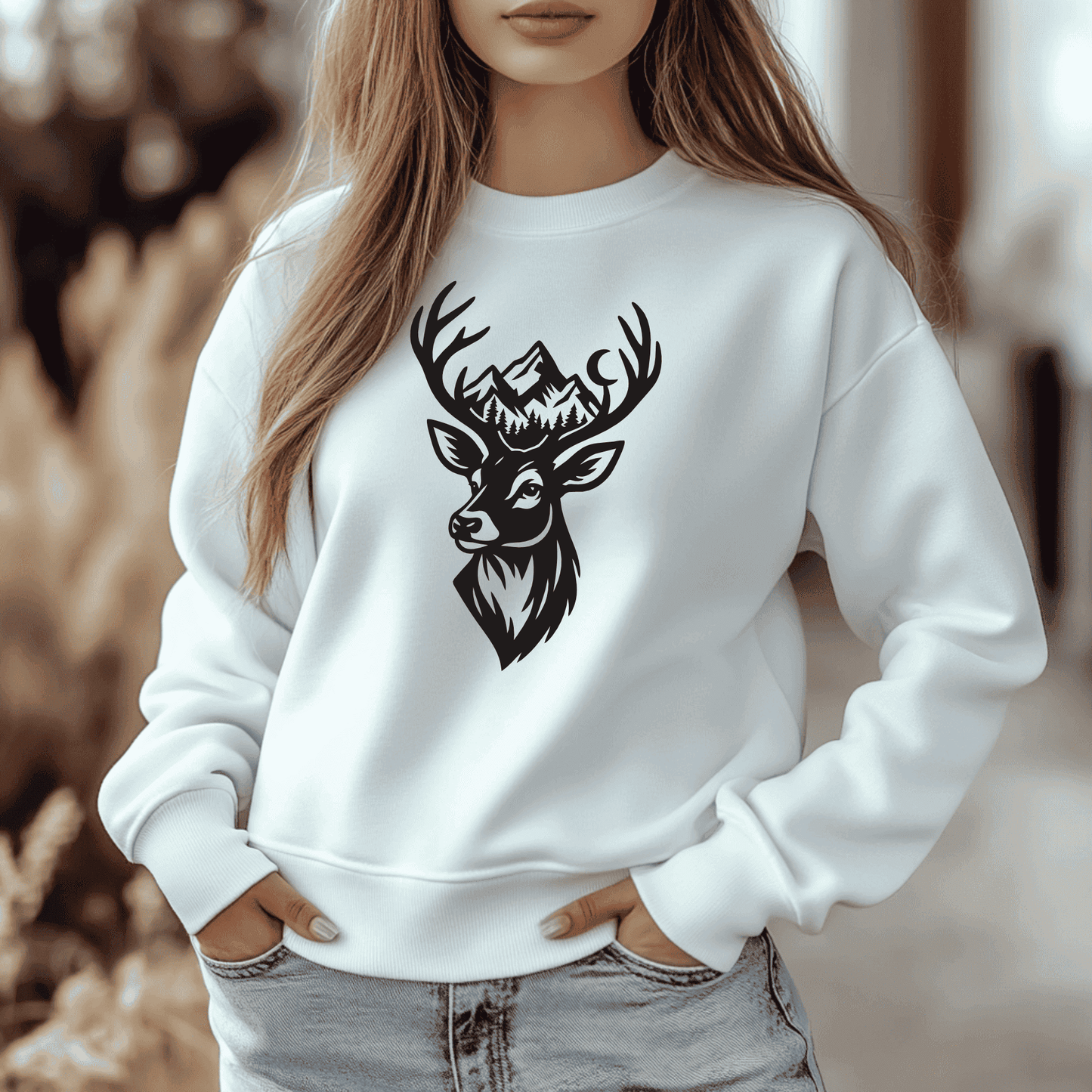 Deer and wolf SVG for Cricut and sublimation projects