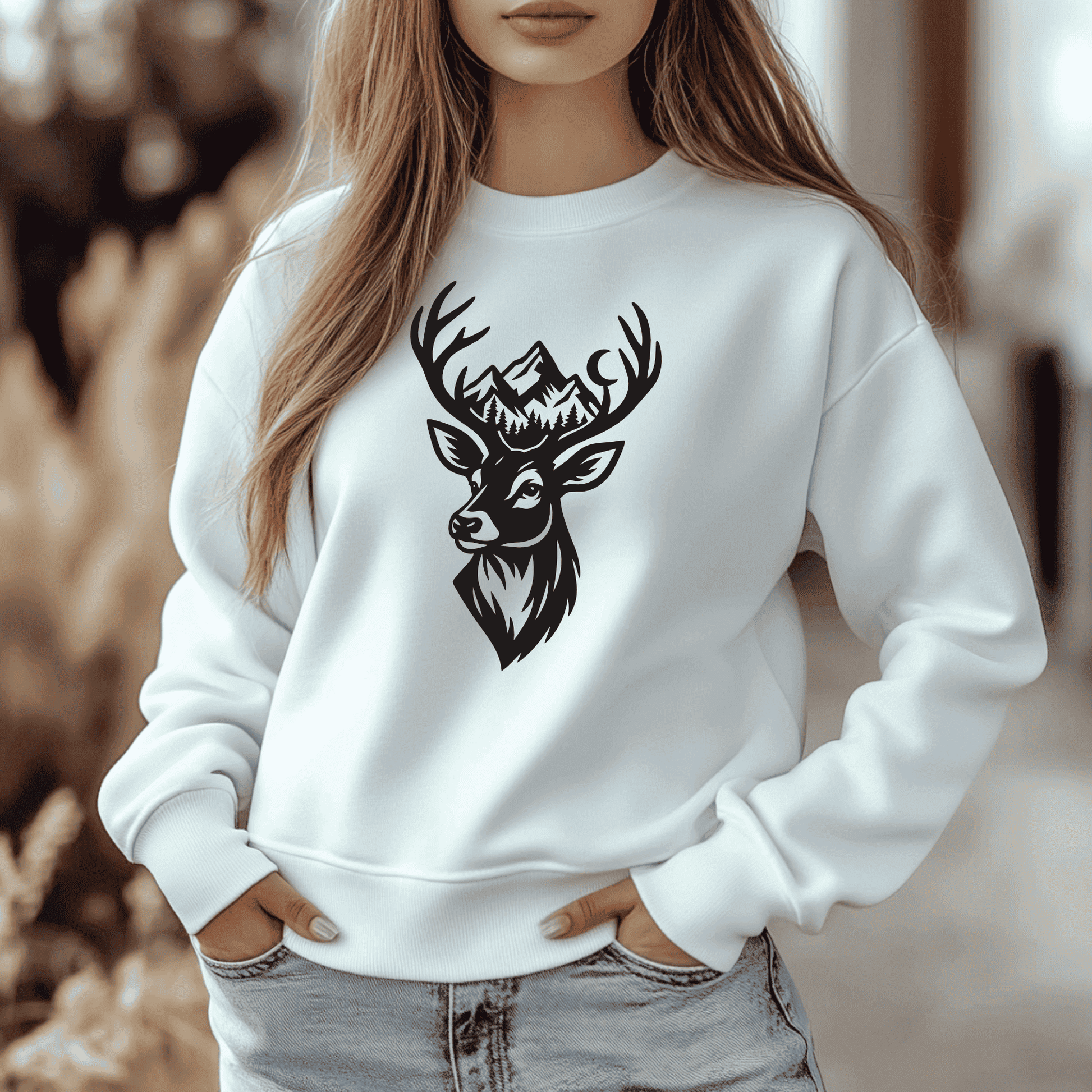 Deer and wolf SVG for Cricut and sublimation projects