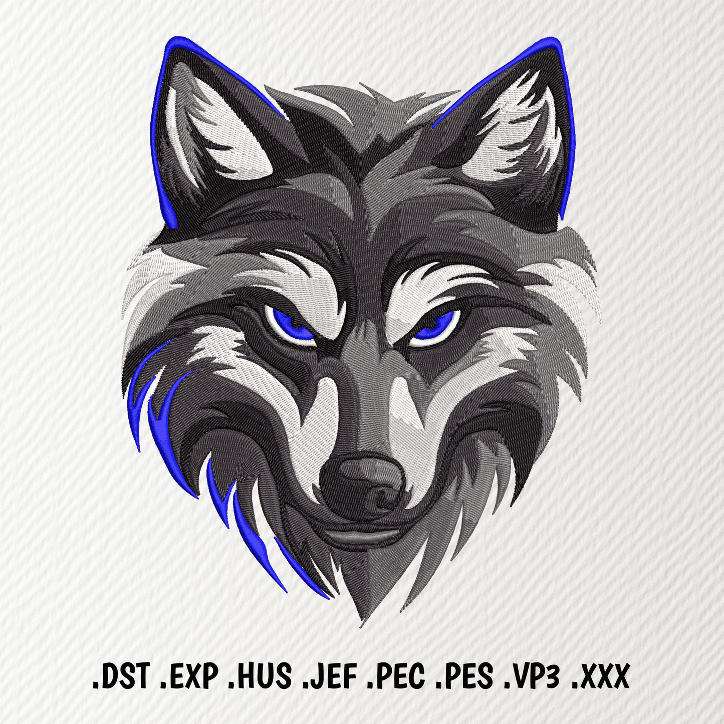 wolf machine embroidery design for embroidery machines