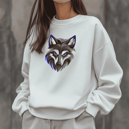 wolf embroidery pattern digital download