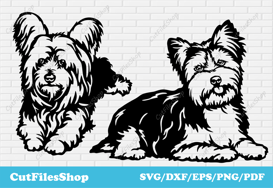 Yorkshire Terrier svg for t-shirt designs, Yorkshire Terrier svg files for cricut, dxf dogs for laser cut, YorkshireTerrier png, dogs svg for sublimation, cnc dogs for plasma, download vector dogs, t shirt art dogs, commercial use dxf files, peeking dogs svg, dogs for cricut