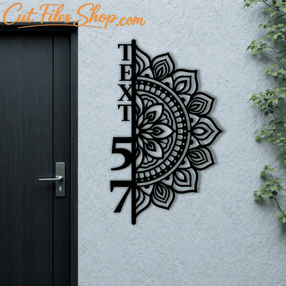 custom address sign svg design