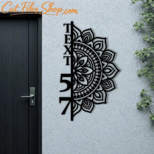custom address sign svg design