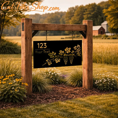 decorative house sign svg for laser cutting