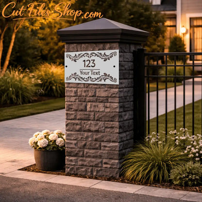 personalized street sign svg cutting design