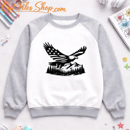 Flying eagle SVG EPS PNG for Sublimation Printing