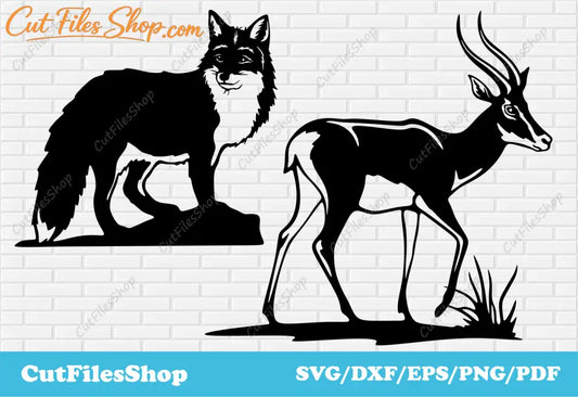Animals dxf svg cut files for cricut, laser/plasma cutting, vinyl cutting files, svg for shirts - Cut Files Shop
