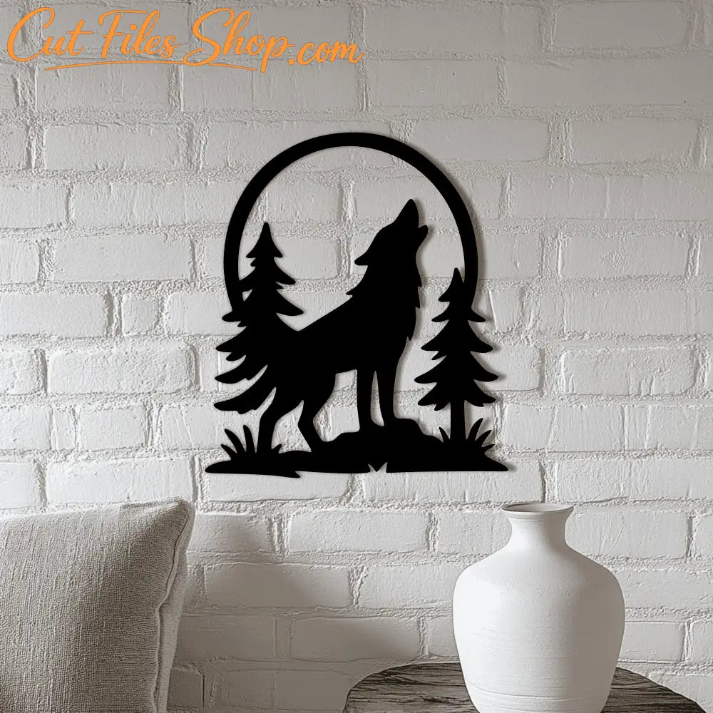 CNC-ready forest animal design in DXF format