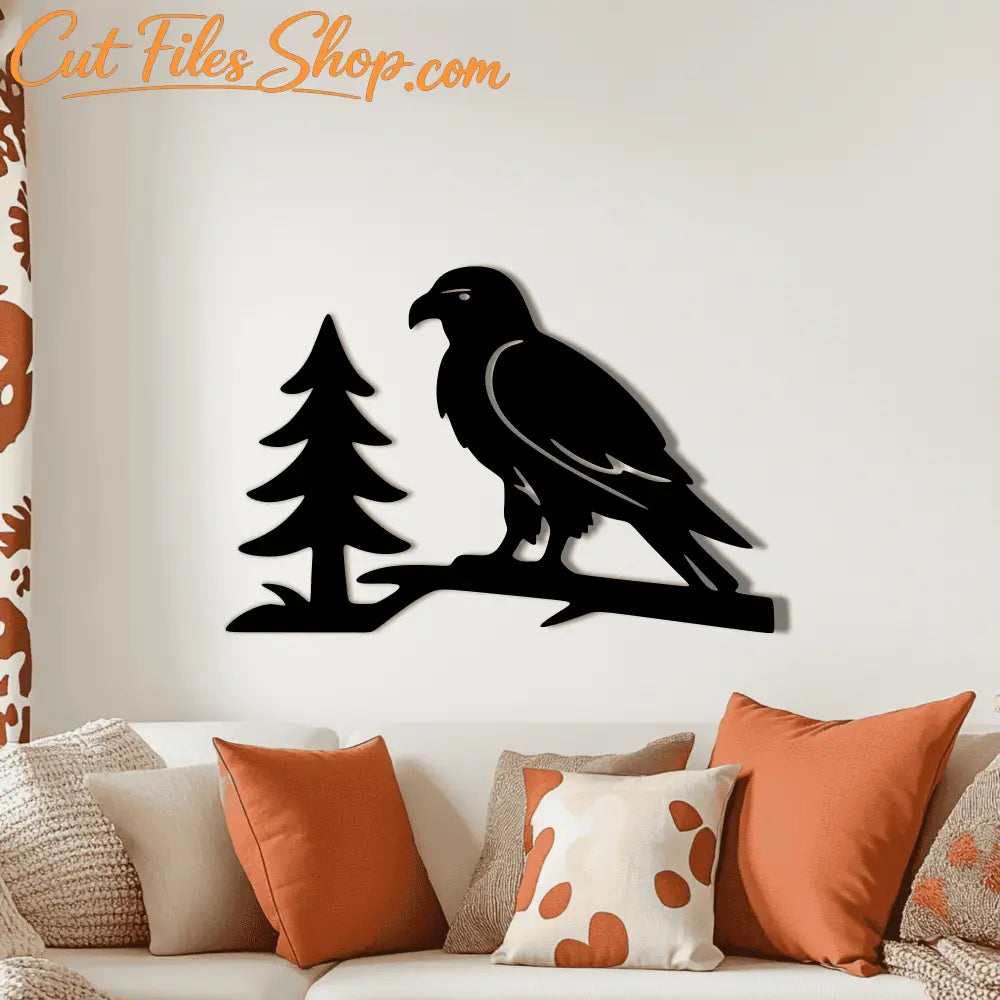 Animal silhouette scene for CNC engraving