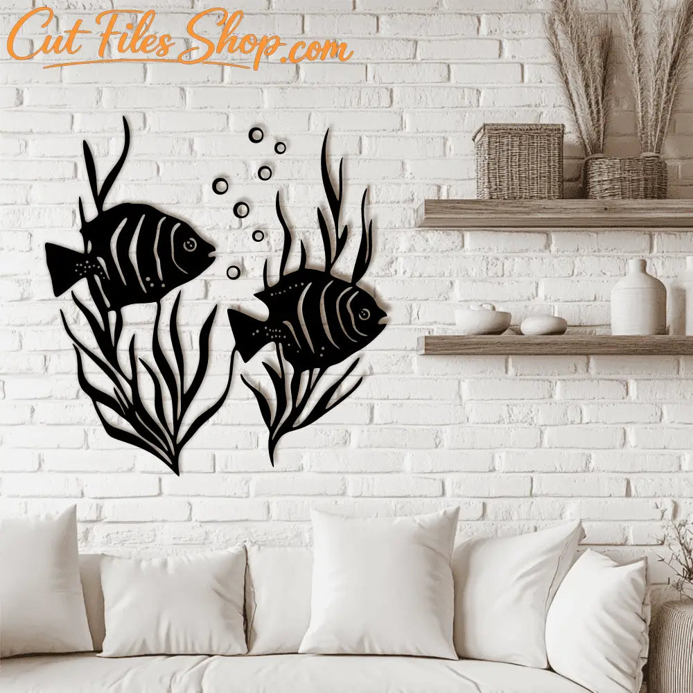 Underwater fish DXF for CNC router projects