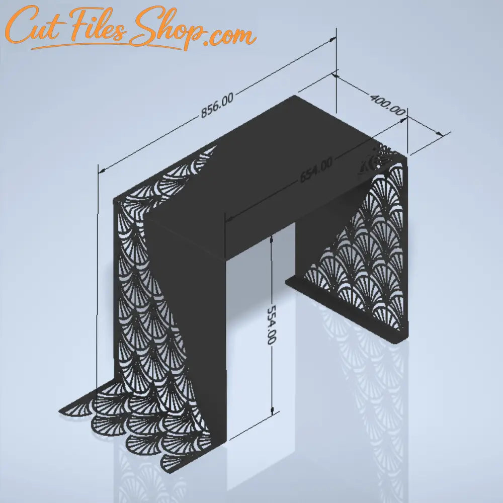 CNC plasma decorative furniture DXF cutting files